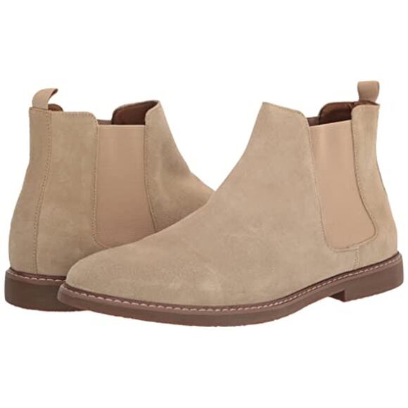 NWT Steve Madden Men's Highline Chelsea Boot, Sand Suede, 10 - Picture 2 of 7